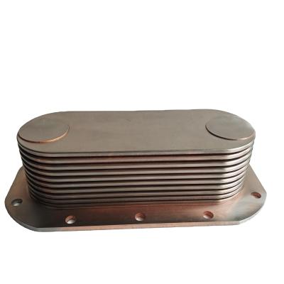 China Stainless Steel Diesel Fuel Cooler For 60 Series Engine Oil Cooler Core 23522415 for sale