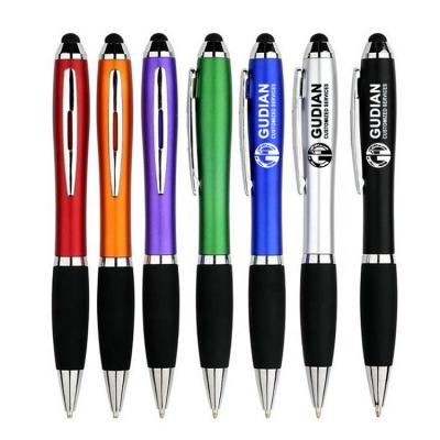 China Promotional Pen Promotional Free Custom LOGO Ballpoint Pens 2 in 1 Tablet Pen Touch Screen Stylus Pen for iPhone iPad for sale