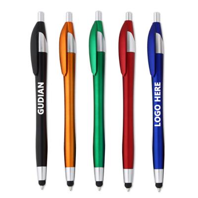 China Custom Logo Click Ballpoint Pen Personalized Stylus Pen Promotion Gift for sale