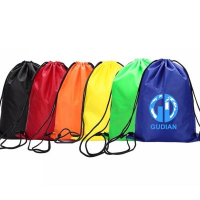 China Travel Bag Cloth Gift Bag Kids Drawstring Backpack Sports Drawstring Bag Custom Logo for sale