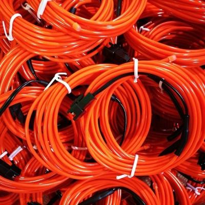 China Light Emitting House EL Wire 5M 2.3mm Color Changing EL Wire For Car With 3V Controller for sale