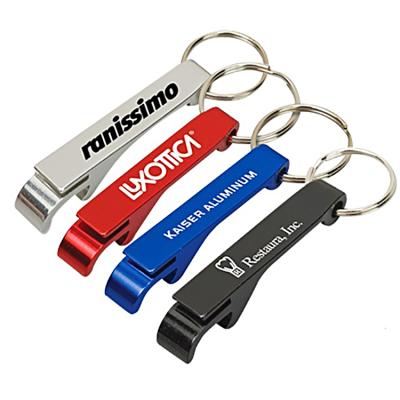 China Sublimation blank metal beer bottle opener key chain bottle opener viable custom aluminum custom logo customized for sale