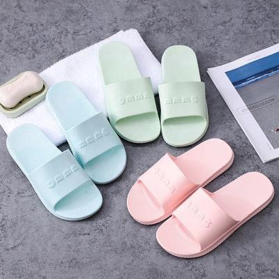 China Fashion Trend Summer Contracted New Style Lovers PVC Slippers Breathable Slip-proof Men's PVC Slippers Cool Slippers Home Bathroom for sale