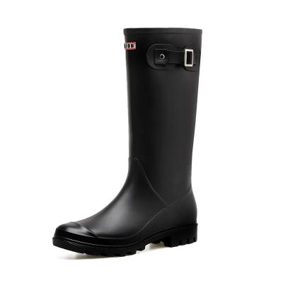 China Custom Print Rubber Wellington Boots Fashion Waterproof Women's Wholesale Rain Wellies for sale