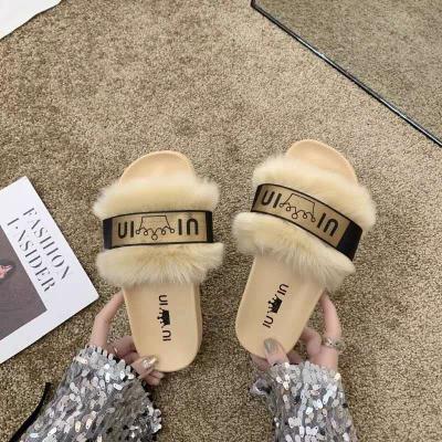 China Manufacture of Anti-odor of fur slippers women's fur slippers high quality women's fur slippers for sale