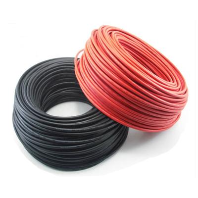 China Solar Power System XLPE Insulation PV1-F 600/1000v DC Power Cable 10AWG 6mm Solar Cable for sale