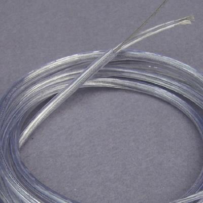 China Overhead Transparent Pendant Lighting Rope Wire 2 Core 3 Hollow 0.5mm 0.75mm Round LED Lamp Light PVC Insulated Wire for sale