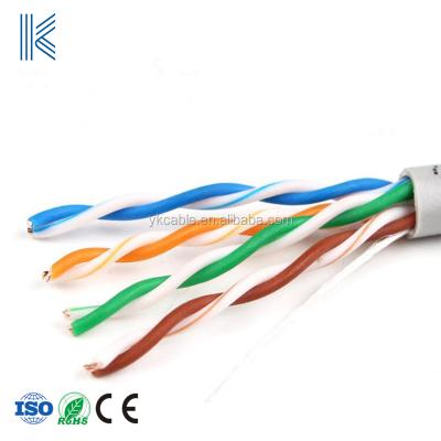 China Telecommunication copper 24AWG 0.5mm cabo de rede cat 5e 8 pair utp cat5e cable for sale