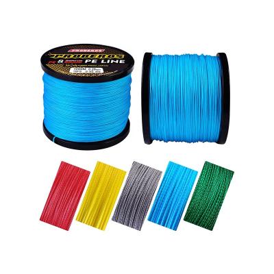 China PROBEROS 5 Colors 1000M PE Fishing Line 8 Braided Line 40LB-300LB High Strength Braid Line 8 for sale