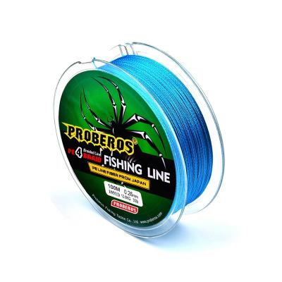 China Wholesale 100m Braided Line 4 PE PROBEROS Line High Tensile Rig 100LB High Tensile Fishing Line for sale