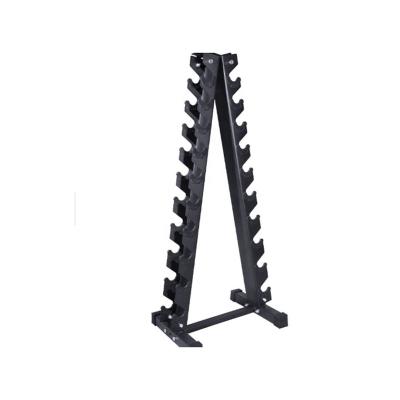 China Durable Heavy Duty Dumbbell Rack Dumbbell Rack 10 Row Heavy Duty Weight Tower for sale