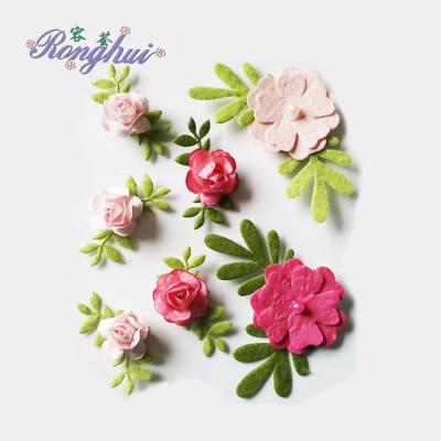 China Africa Cards Favor Craft Embellishment Decoration Mini Paper Flower for sale