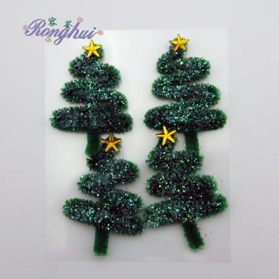 China Africa Scrapbook Cards Favor 3D Decoration Mini Christmas Tree Stickers Craft Embellishment for sale