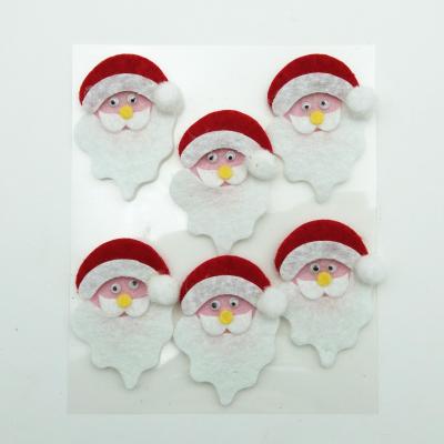 China Africa Scrapbooking Cards Favor Decoration Christmas Mini Santa Claus 3D Stickers Craft Embellishment for sale