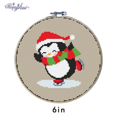 China China Christmas Cross Stitch Kits Embroidery Kit DIY Needlepoint Snowman Reindeer Penguin for sale