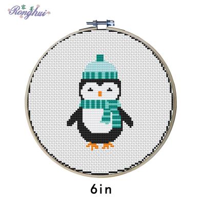 China China Christmas Cross Stitch Kits Embroidery Kit DIY Needlepoint Snowman Reindeer Penguin for sale