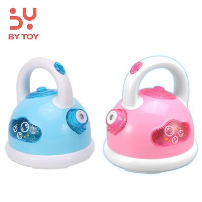 China Amazon Popular Plastic Hot Sales Electric Automatic Musical And Light Kid Bubble Kettle Game Toys for sale