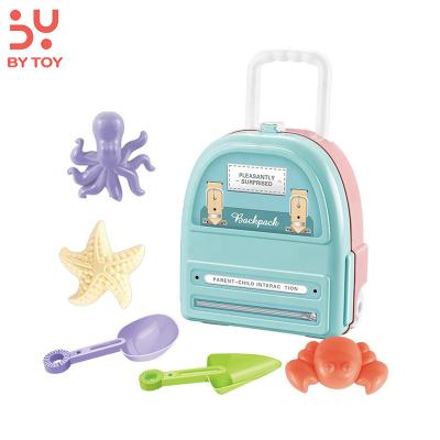 China Plastic Children's Beach Summer Water Beach Toy Set Fun Multi Shaped Baby School Bag Storage Outdoor Sea Animal Toy for sale