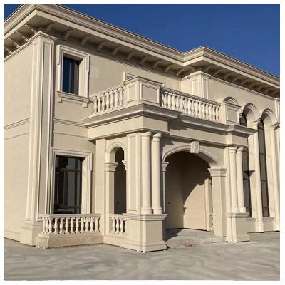 China Traditional Beige White Limestone Wall Cladding Exterior Column Carving Stone for sale