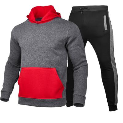 China Privte Label Breathable Two Piece Set Active Wear Oversized Men's Hoodies And Jogger Pant Set Sportswear Gym Fitness Sets for sale