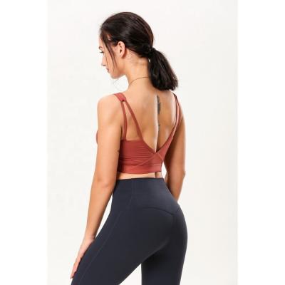 China 2019 Moq New Arrival Women's Small Private Label Antibacterial Sports Bra Plus Size Girls Workout Yoga Sports Bra for sale