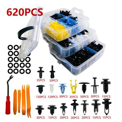 China 620 PCS Hot Selling Plastic Clip Fasteners For Car Kit Assortment Box 16620 for sale