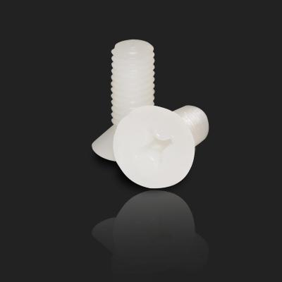 China Nylon Plastic Screw Cross Countersunk Head Screw Plastic Bolt for sale