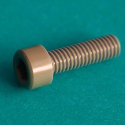 China Plastic Cheese Hexagon Plug Cheese Head Polyvinylchloride PVC Screws for sale