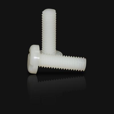 China Pan Plastic Slot Pan Head Polyamide Nylon PA66 Screw for sale