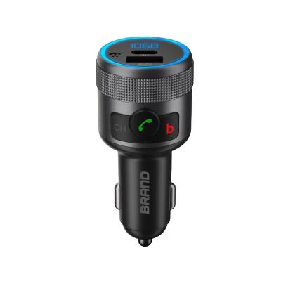 China 10m Dual USB QC3.0 Car Charger FM Transmitter Music Player Car Bluetooths Kit with Hands Free Call for sale