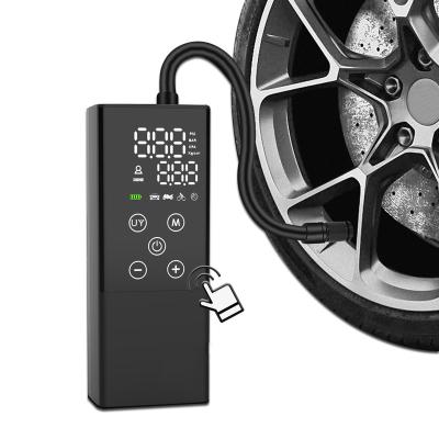 China Portable Rechargeable Emergency Light Car Accessories Tire Tire Compressor for sale