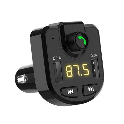 China SuperSeptember 2021 Dual USB Handsfree Charger 3.1a Bluetooths Car Fm Transmitter Stereo With LCD Display for sale