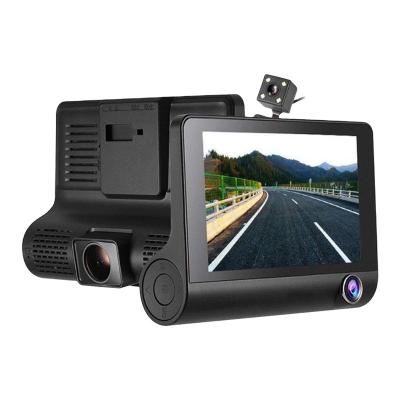 China Full Loop Recording 3 Cameras Hd 1080p Car Dvr 4.0 Inch Screen Dash Cam Car Dvr Night Vision Camera VCR for sale