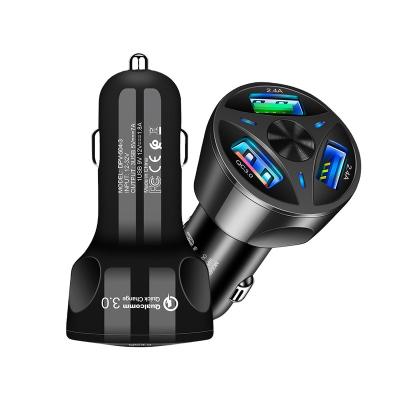 China Wholesale Universal USB Car Charger Factory Fast Charge 3 USB 3.0 Ports In Car Chargers With LED Indicator for sale