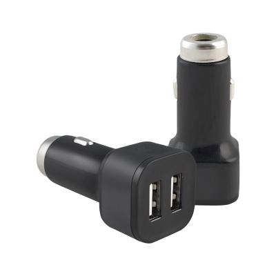 China Mobile Phone OEM Cell Phone Charging 2 Dual USB 5V 3.1A Left Car Cigarette Lighter Charger for sale