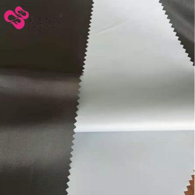 China Milky Waterproof Taffeta Coatd Raincoat Umbrella Fabric for sale