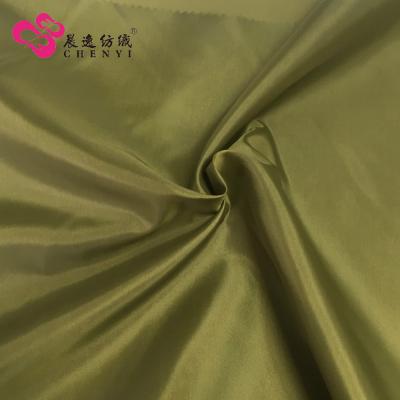 China Waterproof 180T POLYESTER TAFFETA 170T190T 210T Taffeta Lining Interlining Fabric for sale