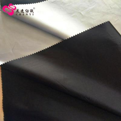 China Silver 100% high quality polyester taffeta fabric waterproof 170T 180T 190T 210T for sale