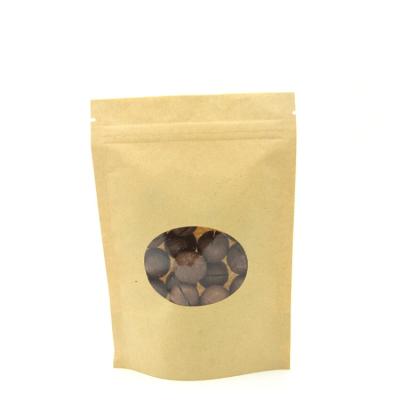 China OEM China Supplier Moisture Proof Biodegradable Large Window Kraft Paper Bags for sale