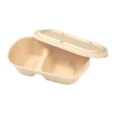 China Low Price Biodegradable Lunch Box Biodegradable Disposable Dinner Dishes For Food for sale