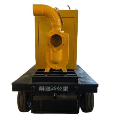 China Flood drainage rainwater can be equipped with trailer self suction centrifugal drainage sewage pump for sale