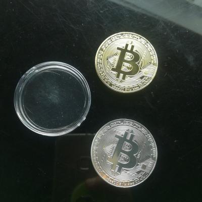 China Europe Wholesale Souvenir Metal Physical Bitcoin Coin for sale