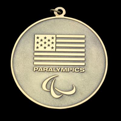 China World Games Custom Paralympic Enamel Sport Metal Antique Bronze Medal for sale