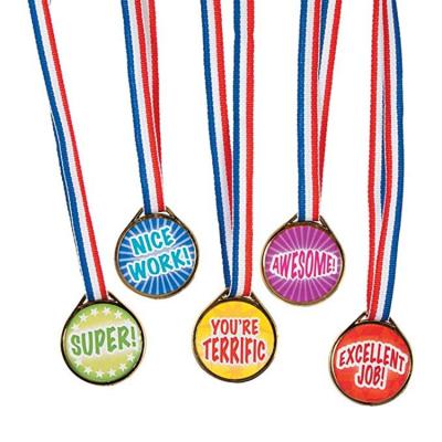 China World Cheap Prize Medal Custom Blank Kids Plastic Medal Printed Medal Cup Winner for sale