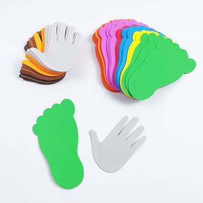 China Educational Kid Toys Various Shapes Kids EVA Foam Shapes Hands And Feet for sale