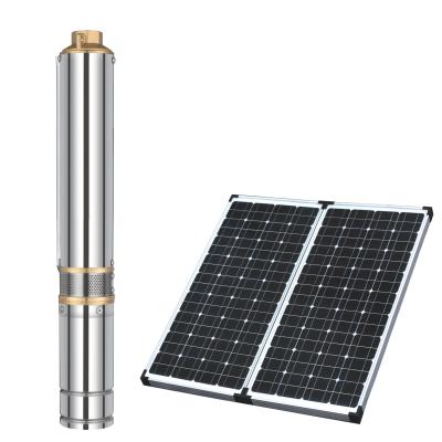 China 321 S/S Brushless Motor Shaft 3inch 48v DC Water Pump Solar Powered DC Water Pump Solar Submersible Pump for sale