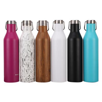 China Viable Custom Logo 25oz Stainless Steel Vacuum Insulated Water Bottle Full Wrap Print for sale