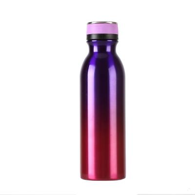 China Sustainable Wholesale Price Color Change Double Wall Insulated Stainless Steel Vacuum Drink Water Bottle for sale