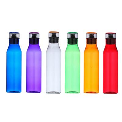 China Sustainable 25oz Gym Tritan Plastic Durable Water Bottle With Flip Top for sale