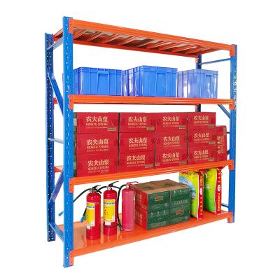 China Q235b LIJIN Manufacturing Factory 4 Layer Metal Materials Racks Warehouse Storage Light Duty Racks for sale